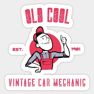 Vintage Mechanic Sticker